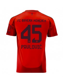 Bayern Munich Aleksandar Pavlovic #45 Heimtrikot 2024-25 Kurzarm